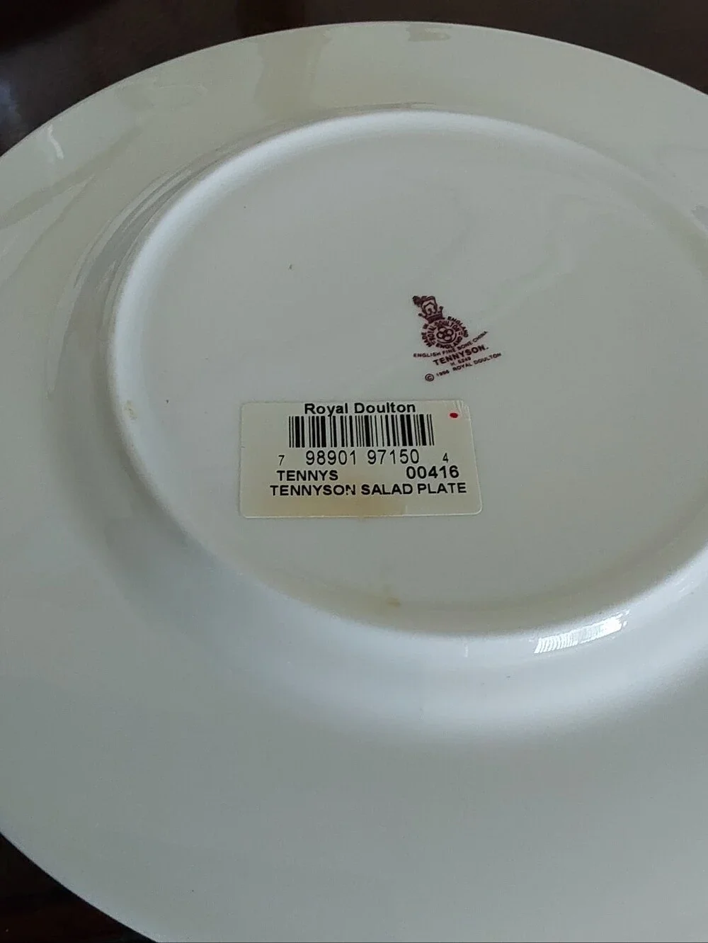 Royal Doulton Tennyson White Dinnerware with Brown and Gold Trim